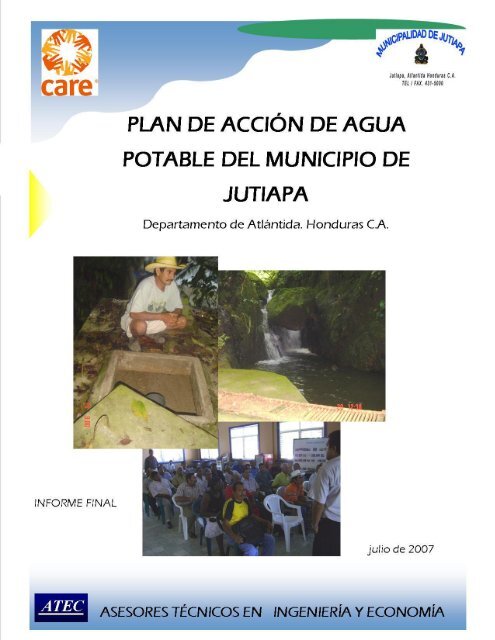 PLAN DE ACCION DE AGUA POTABLE DE LA ... - Pasos Honduras