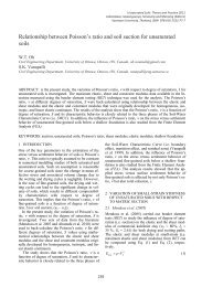 Relationship between Poisson's ratio and soil suction for ...