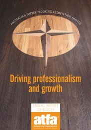 2011 Annual Report - The Australian Timber Flooring Association