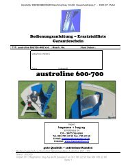 BedET Austroline 600 700 - Landmaschinenimport.ch