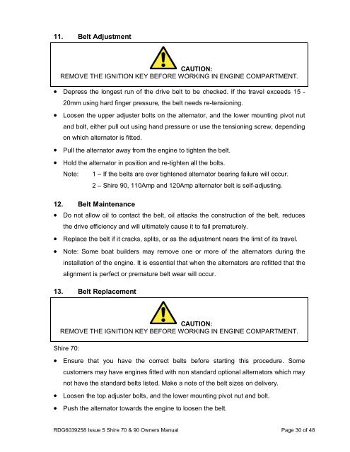 Shire Owners' Manual (11 Build) 70 & 90 (PDF) - EP Barrus