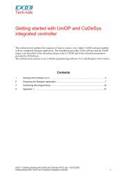 Getting started with UniOP and CoDeSys integrated controller