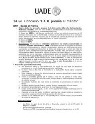 13 vo. Concurso âUADE premia el mÃ©ritoâ - Universidad Argentina ...