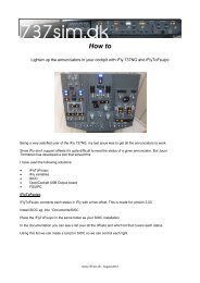 How to lighten up annunciators with iFlyToFSUIPC ... - Opencockpits