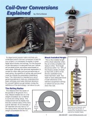 Coil-Over Conversions Explained - Total Control Products