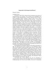 1 Suspensions in Kierkegaard and Husserl - Soren Kierkegaard