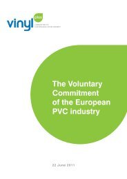 The Voluntary Commitment of the European PVC industry - Vinnolit