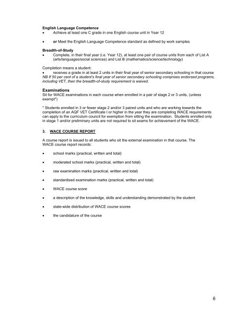 YEAR 11 TO 12 SUBJECT SELECTION BOOKLET 2010