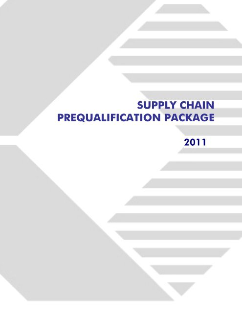 SUPPLY CHAIN PREQUALIFICATION PACKAGE - Structure Tone Inc.