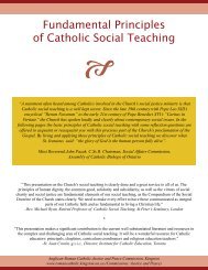 Fundamental Principles of Catholic Social Teaching