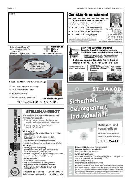 Amtsblatt - Mittelherwigsdorf