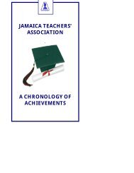 Read this publication... - Jamaica Teachers' Association