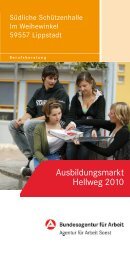 Ausbildungsmarkt Hellweg 2010 - Wirtschaftsförderung Kreis Soest