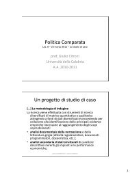 lezione 08.pdf - Facolta' di Scienze Politiche - UniversitÃ  della ...