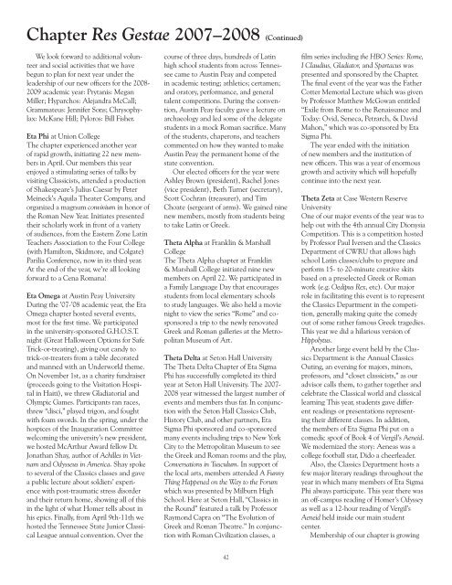 Vol. 82, No. 2, Summer 2008 - Monmouth College