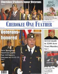 Nov. 17, 2011 - The Cherokee One Feather