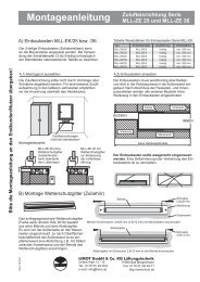 Montageanleitung Zulufteinrichtung Serie MLL-ZE 25 und ... - Limot