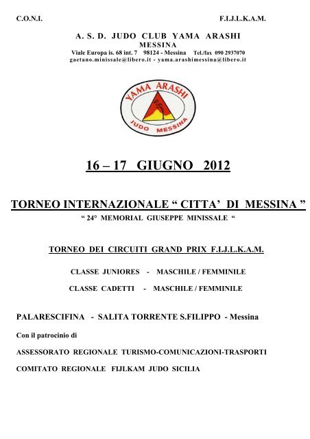 torneo â citta' di messina â - Fijlkam