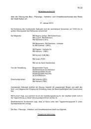 Niederschrift Ã¼ber die Sitzung des Bau-, Planungs ... - in Kalkar