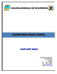 CPI January - Uganda Bureau of Statistics