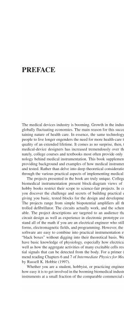 DESIGN AND DEVELOPMENT OF MEDICAL ELECTRONIC ...