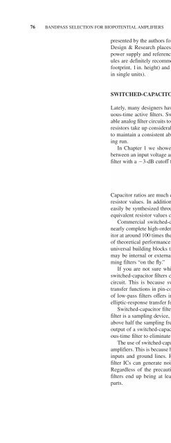 DESIGN AND DEVELOPMENT OF MEDICAL ELECTRONIC ...