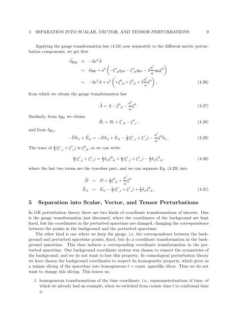 Cosmological Perturbation Theory, 26.4.2011 version