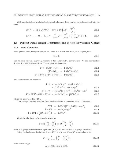 Cosmological Perturbation Theory, 26.4.2011 version