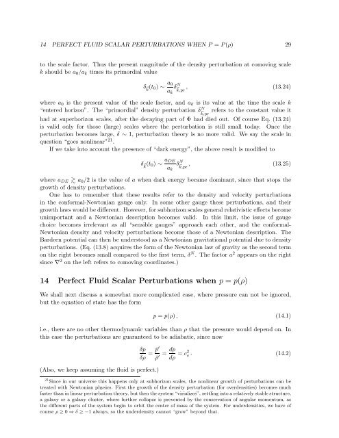 Cosmological Perturbation Theory, 26.4.2011 version