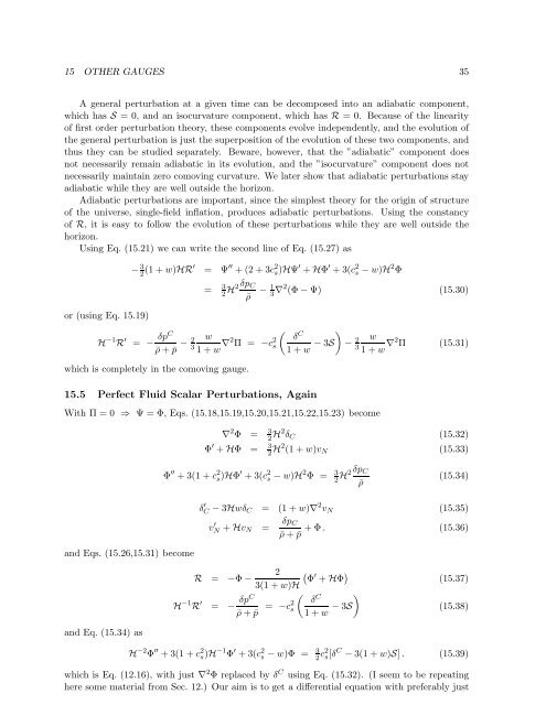 Cosmological Perturbation Theory, 26.4.2011 version