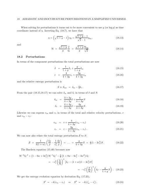 Cosmological Perturbation Theory, 26.4.2011 version