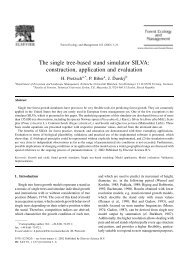 The single tree-based stand simulator SILVA: construction ...