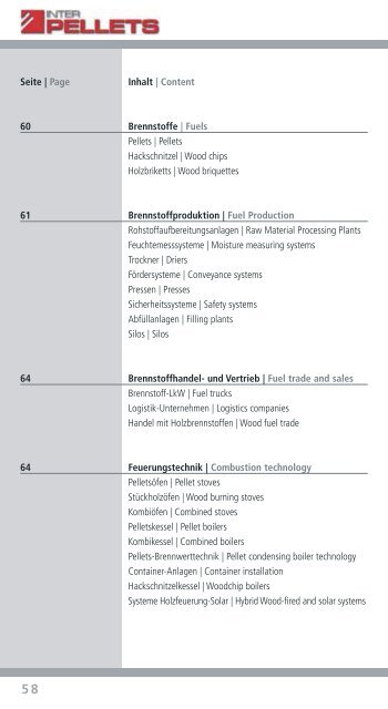 MESSEKATALOG EVENT DIRECTORY - Interpellets