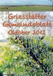 Gemeindeblatt Oktober 2012 - Griesstätt