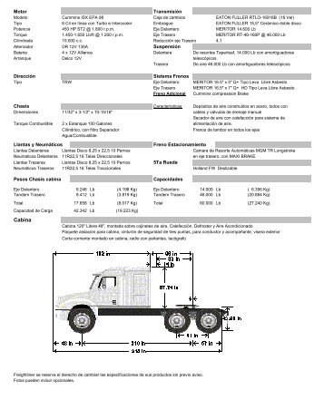 Freightliner TRACTO CL-120 6X4 60K ISX 450 (2-2008) - Kaufmann