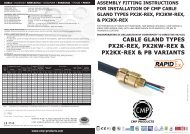 CABLE GLAND TYPES PX2K-REX, PX2KW-REX ... - CMP Products