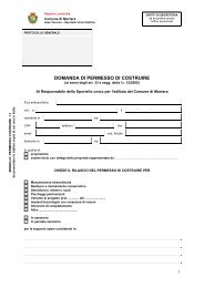 DOMANDA DI PERMESSO DI COSTRUIRE - Comune di Mortara