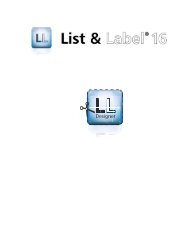 combit List & Label - Designer Manual - combit GmbH