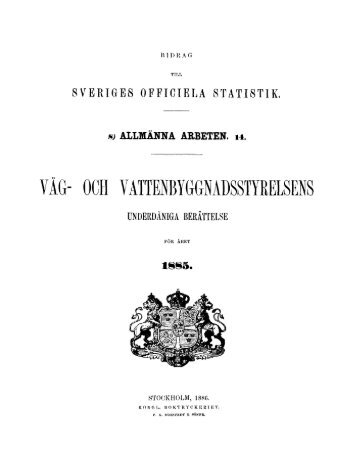 1885 - Statistiska centralbyrån