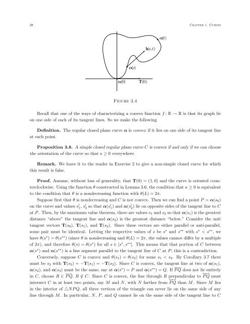 DIFFERENTIAL GEOMETRY: A First Course in Curves and Surfaces