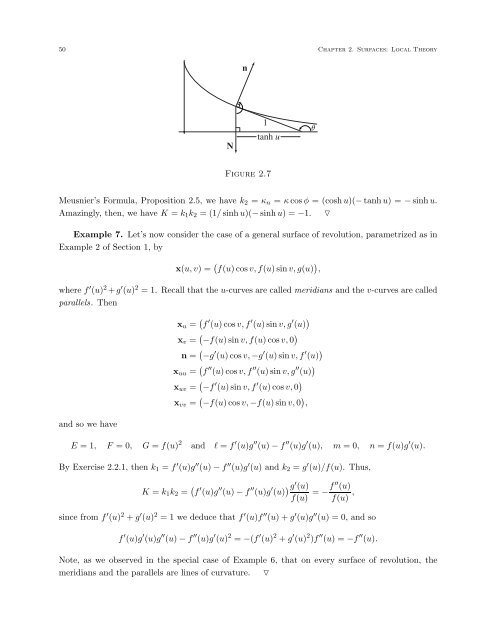 DIFFERENTIAL GEOMETRY: A First Course in Curves and Surfaces