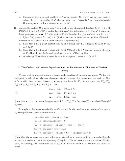 DIFFERENTIAL GEOMETRY: A First Course in Curves and Surfaces