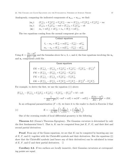 DIFFERENTIAL GEOMETRY: A First Course in Curves and Surfaces