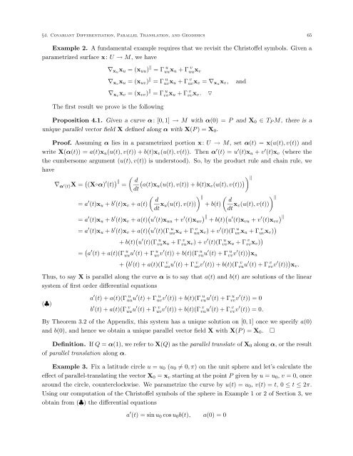 DIFFERENTIAL GEOMETRY: A First Course in Curves and Surfaces