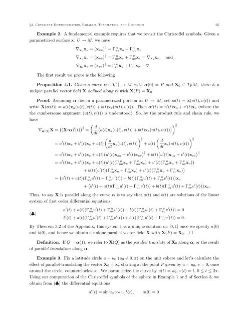 DIFFERENTIAL GEOMETRY: A First Course in Curves and Surfaces