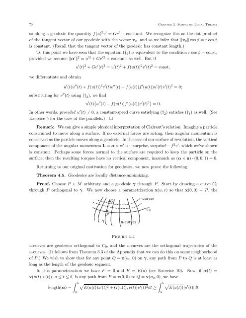 DIFFERENTIAL GEOMETRY: A First Course in Curves and Surfaces