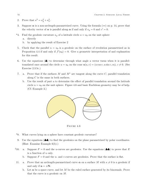 DIFFERENTIAL GEOMETRY: A First Course in Curves and Surfaces