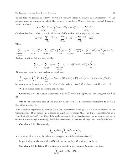 DIFFERENTIAL GEOMETRY: A First Course in Curves and Surfaces