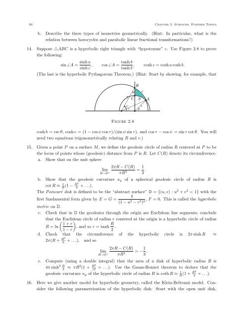 DIFFERENTIAL GEOMETRY: A First Course in Curves and Surfaces