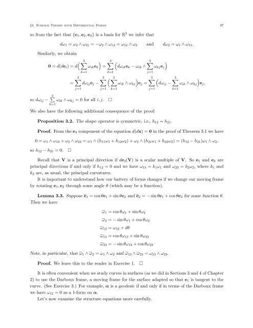DIFFERENTIAL GEOMETRY: A First Course in Curves and Surfaces